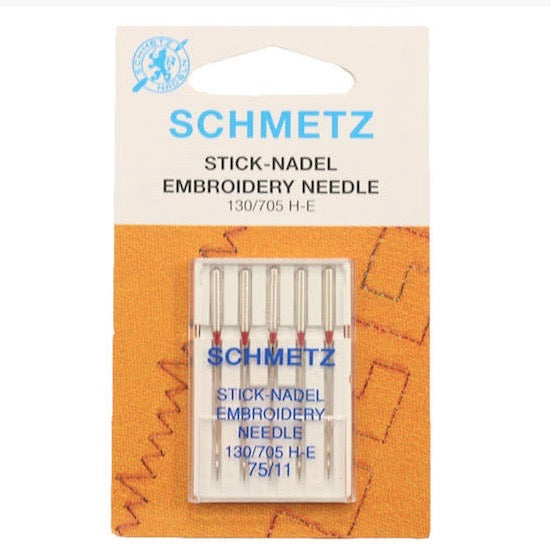 Schmetz Embroidery Sewing Machine Needles 75/11