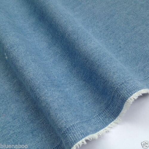 Light Blue Washed Denim Fabric Online