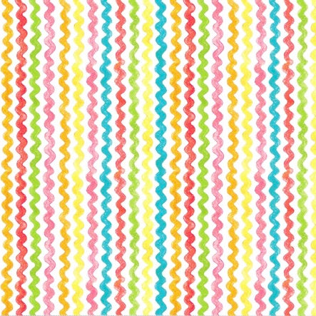 Spring Dreams Ric Rac 100% Premium Cotton Fabric Per 1 2 Metre