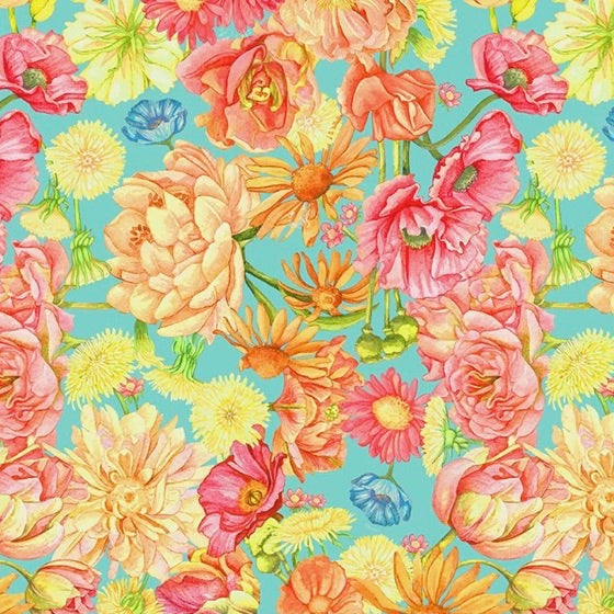 Spring Dreams (Dream Garden) 100% Premium Cotton fabric Per 1/2 Metre