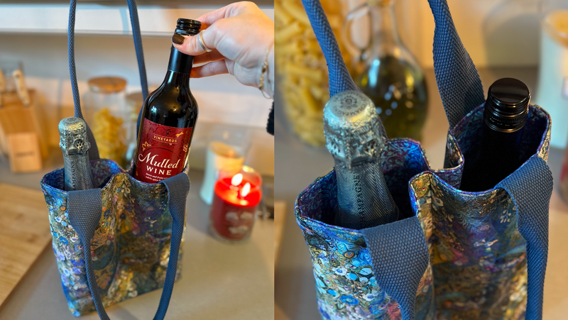 Video Tutorial to make a bottle gift bag suitable for beginners