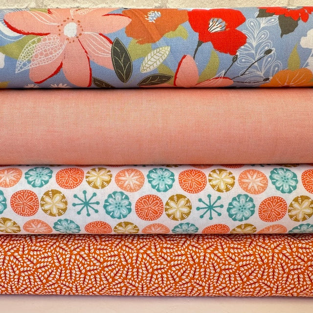 Opulent Floral 4 piece 100% cotton fat quarter bundle