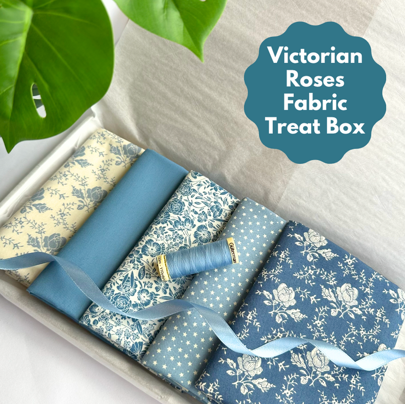 Victorian Roses 5 Piece FQ Bundle Plus Thread & FREE Ribbon Treat Box