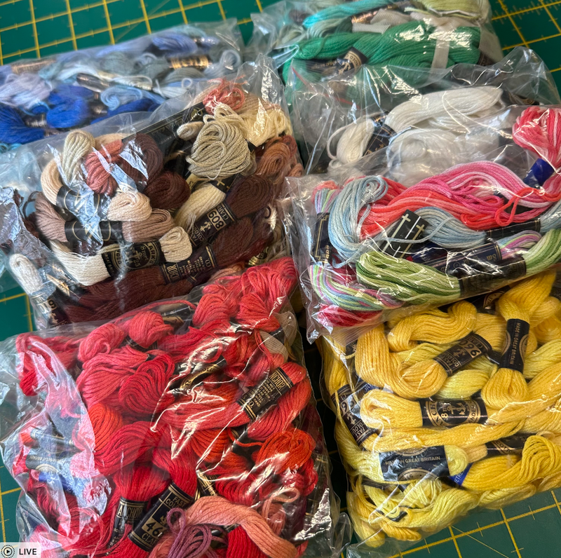 6 Strand Embroidery Floss Bundle Mix Of Brands