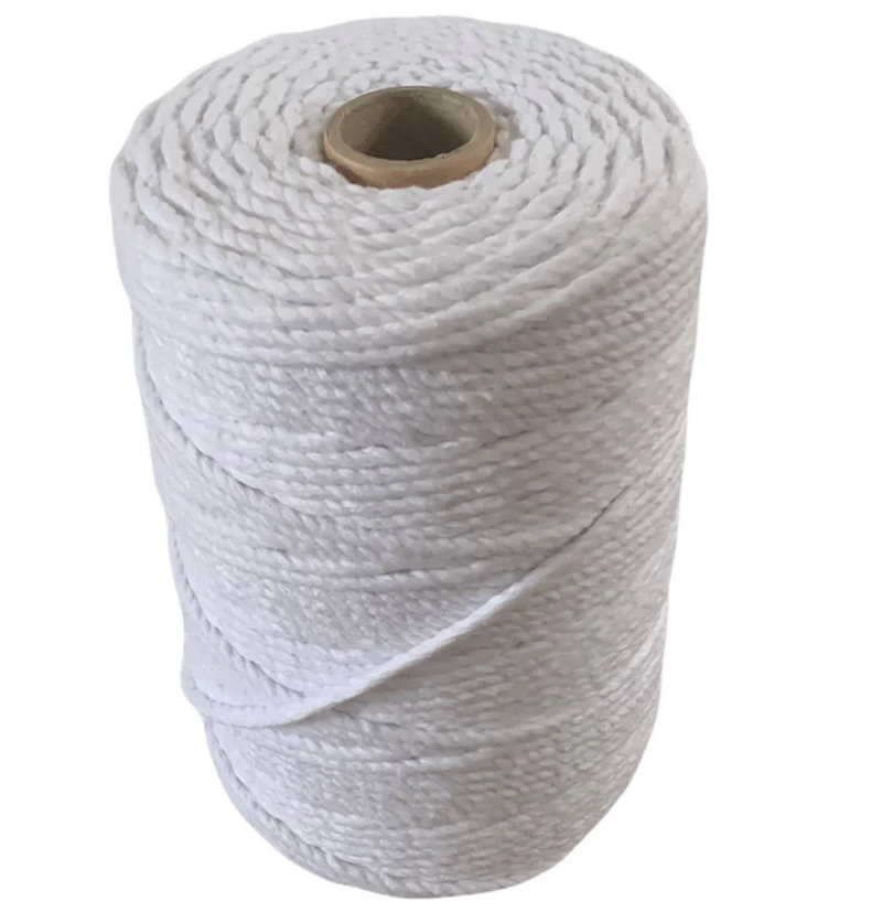 Bleached White Cotton Piping Cord 3mm Per Metre