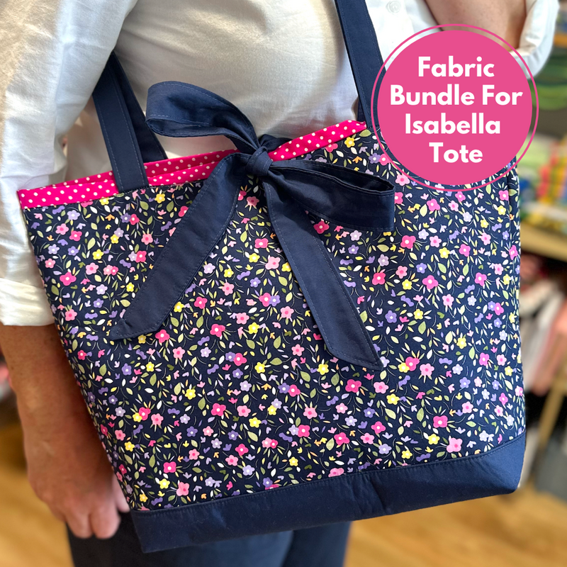 Fabric Bundle, plus Interfacing to make our Isabella Floral Tote Bag