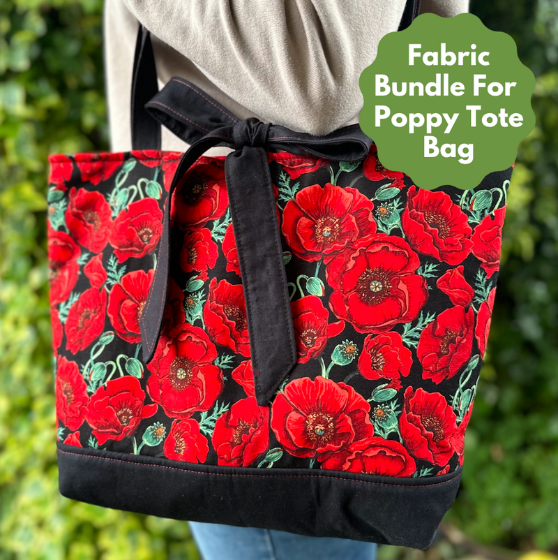 Fabric Bundle, plus Interfacing to make our Poppy Tote Bag