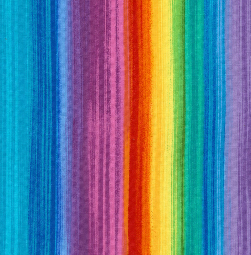 Rainbow Sunset Fabric 100% Premium Cotton by Timeless Treasures Per 1/2 Metre