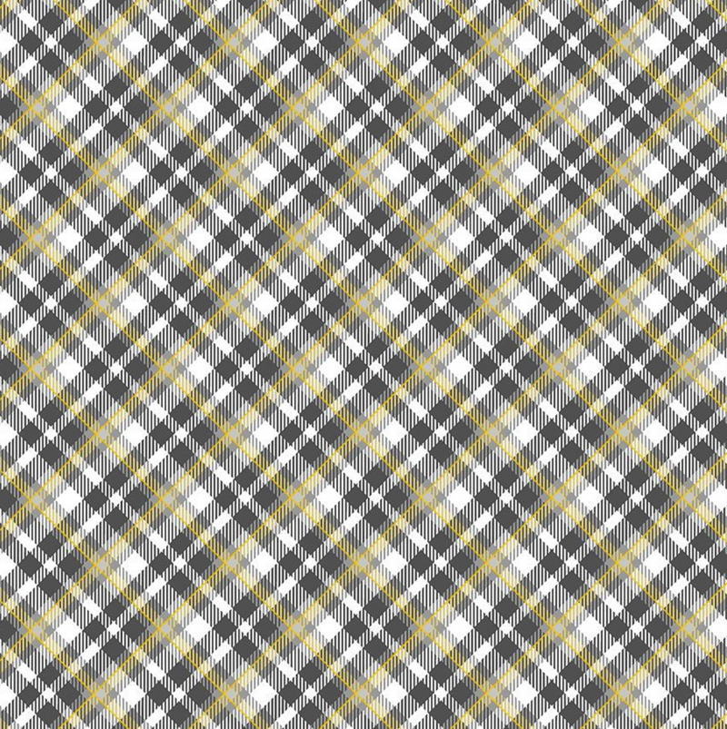 Metallic Plaid 100% Premium Cotton by Timeless Treasures Per 1/2 Metre