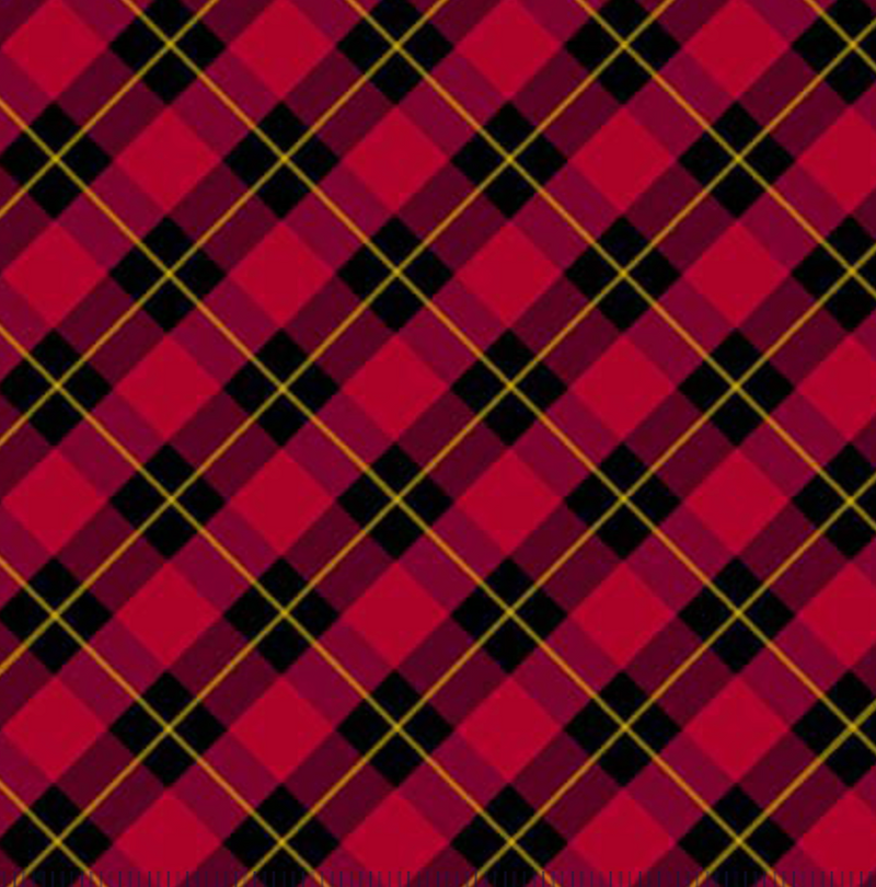 Red & Black Christmas Plaid Fabric 100% Premium Cotton Per 1/2 Metre