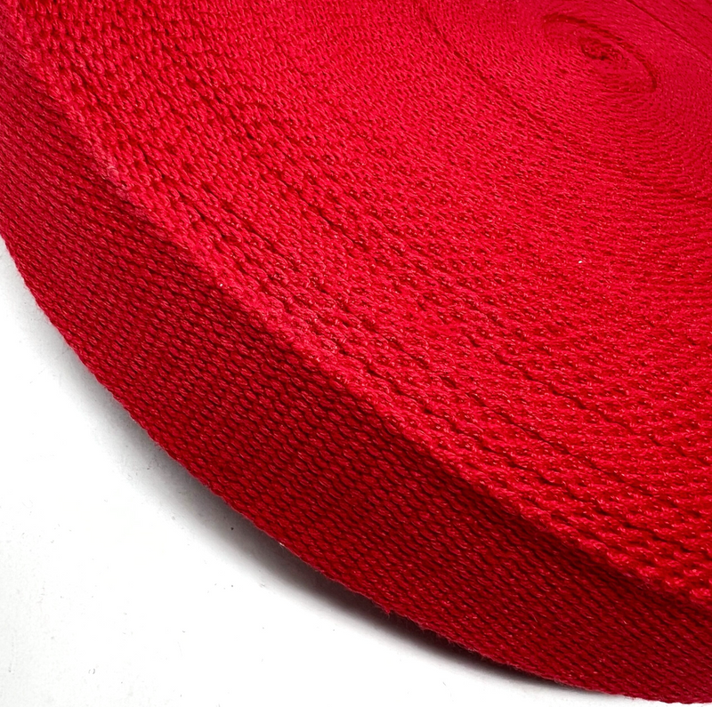 38mm Red Cotton Webbing Per Metre