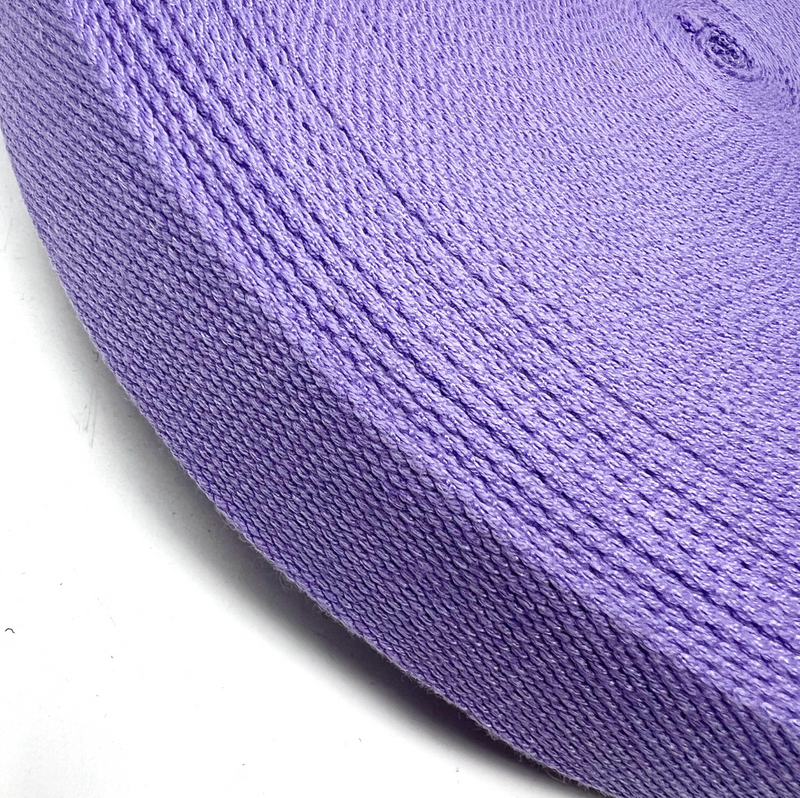 38mm Lilac Cotton Webbing Per Metre