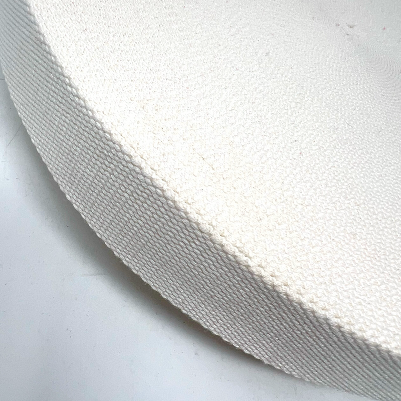 38mm Ivory Cotton Webbing Per Metre