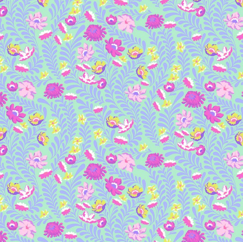 Tula Pink Cosmic Flower Field 100% Premium Cotton Fabric Per 1/2 Metre 112cm Wide