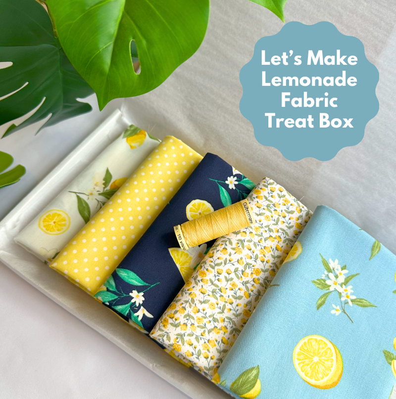 Let's Make Lemonade 5 Piece FQ Bundle Plus Thread Treat Box