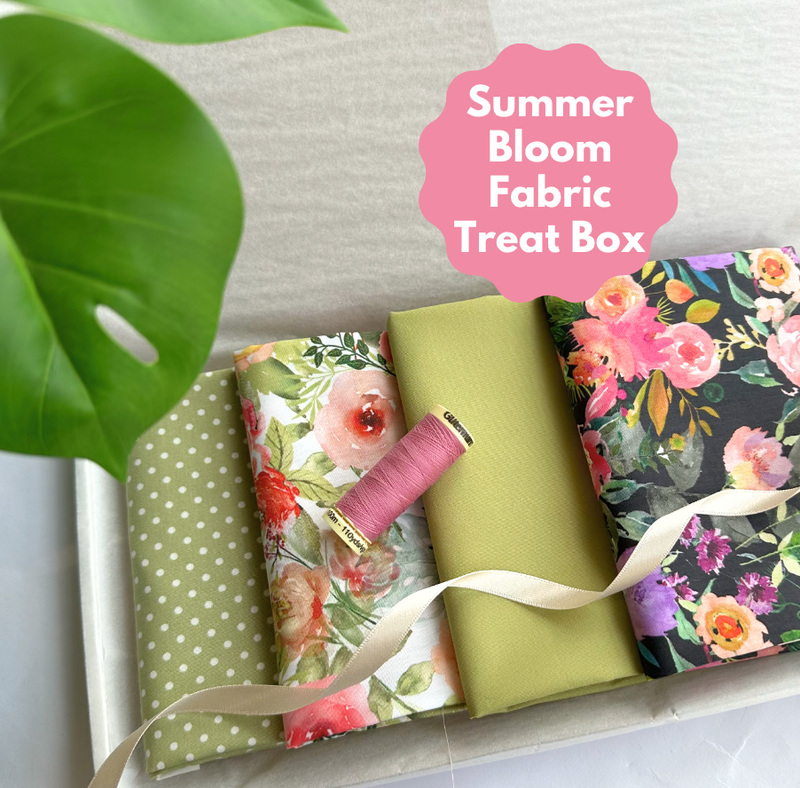 Summer Bloom 4 Piece FQ Bundle Plus Thread & FREE Ribbon Treat Box